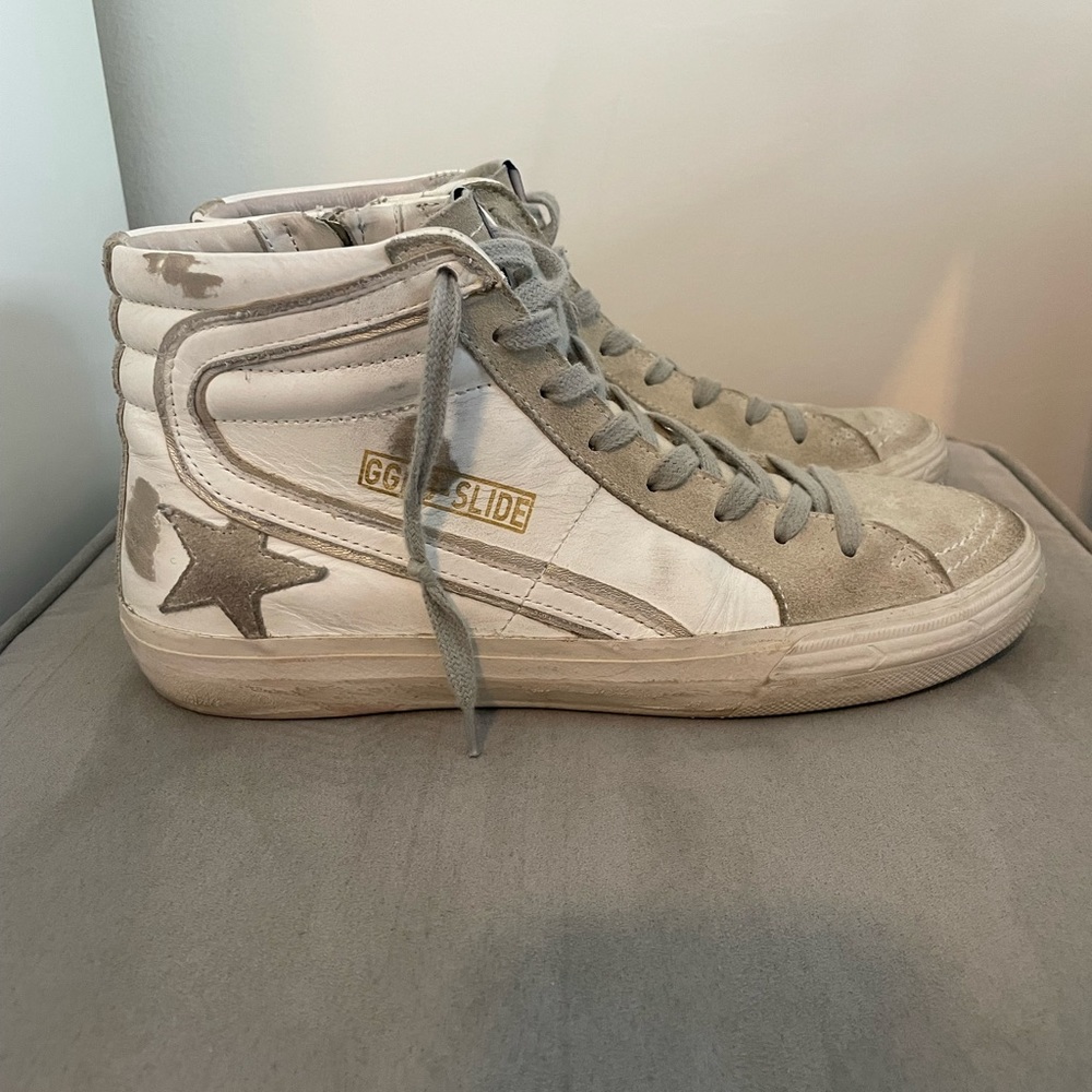 GOLDEN GOOSE HIGH TOP SLIDES